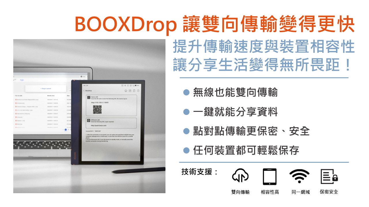 Booxdrop BOOXDrop 讓雙向傳輸變得更快 - MUL IQRATOR